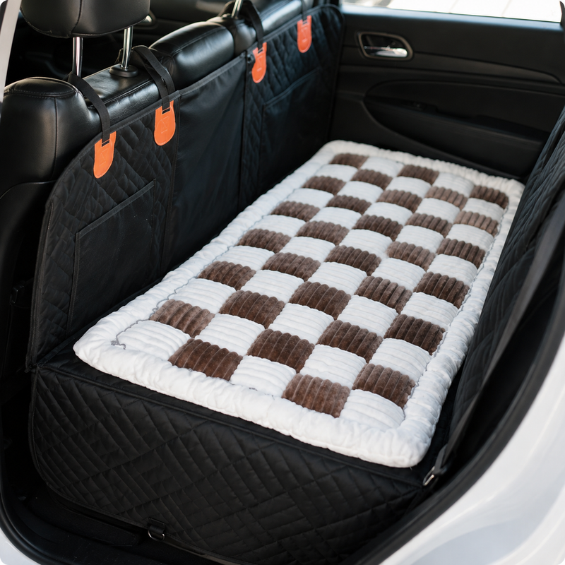 Wagvora Plush Back Seat Travel Bed